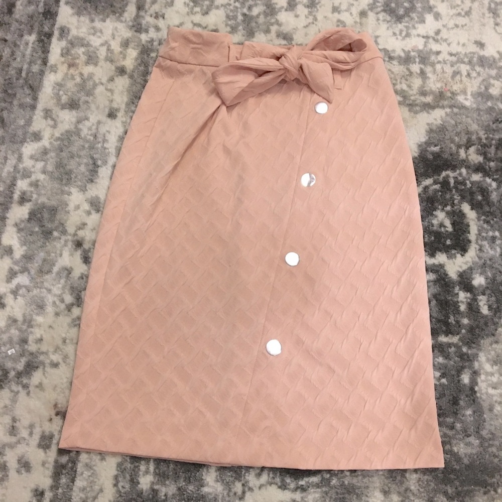 Pink Cato midi skirt